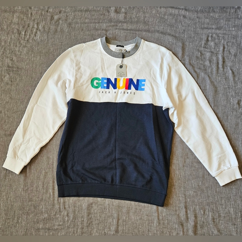 New Men's Jack & Jones Long Sleeve Sweatshirt Size M